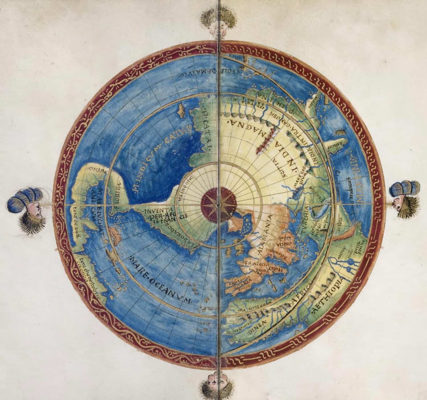 Atlas of Battista Agnese, Venice, 1544, Biblioteca Nacional de España